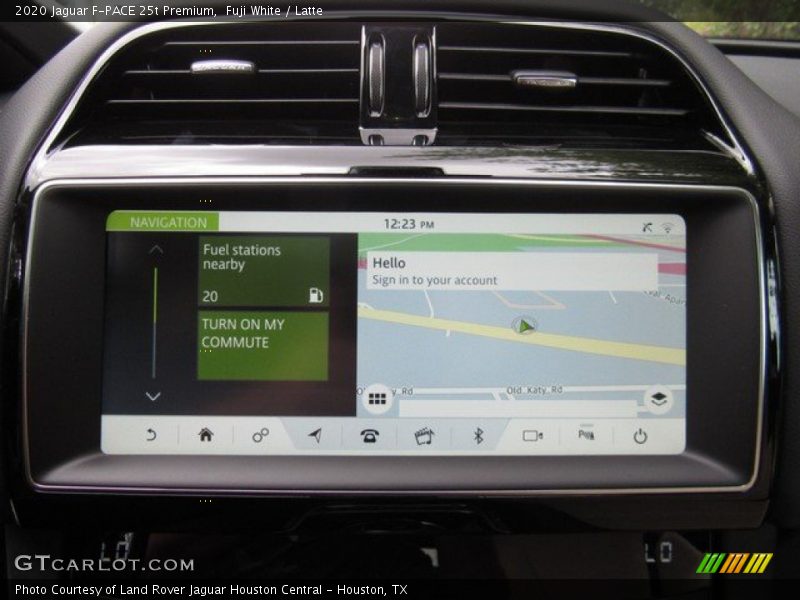 Navigation of 2020 F-PACE 25t Premium