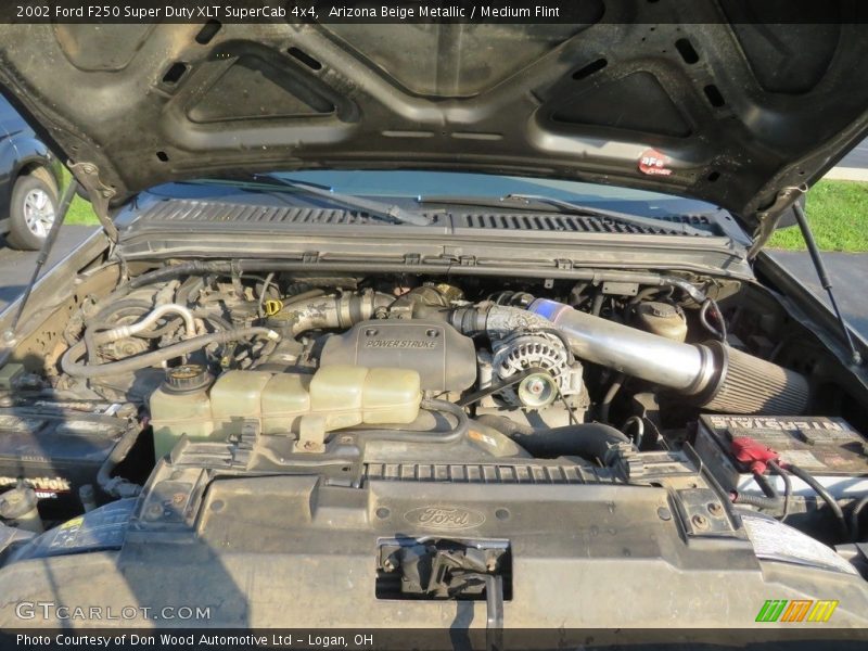 Arizona Beige Metallic / Medium Flint 2002 Ford F250 Super Duty XLT SuperCab 4x4
