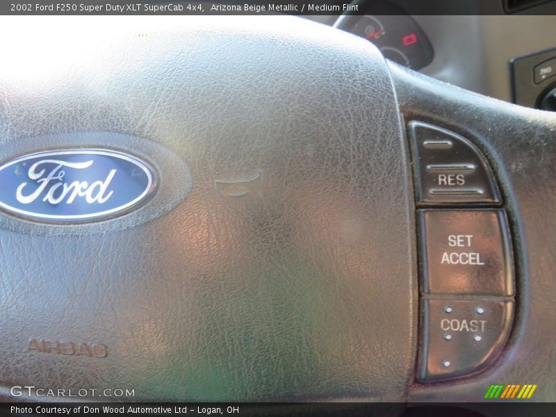 Arizona Beige Metallic / Medium Flint 2002 Ford F250 Super Duty XLT SuperCab 4x4