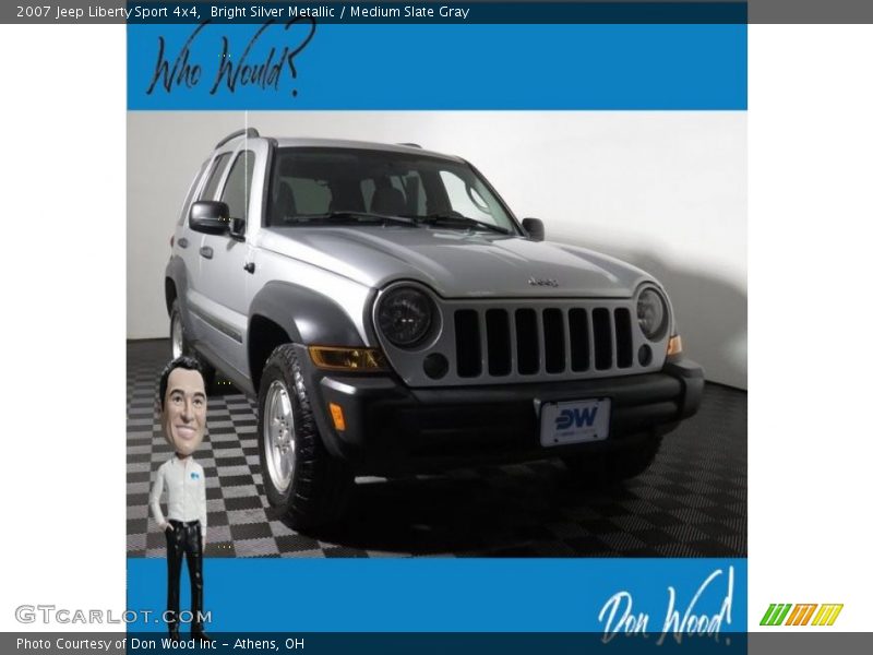 Bright Silver Metallic / Medium Slate Gray 2007 Jeep Liberty Sport 4x4
