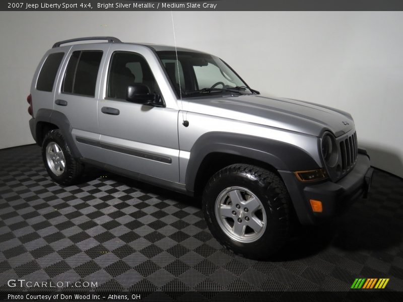 Bright Silver Metallic / Medium Slate Gray 2007 Jeep Liberty Sport 4x4