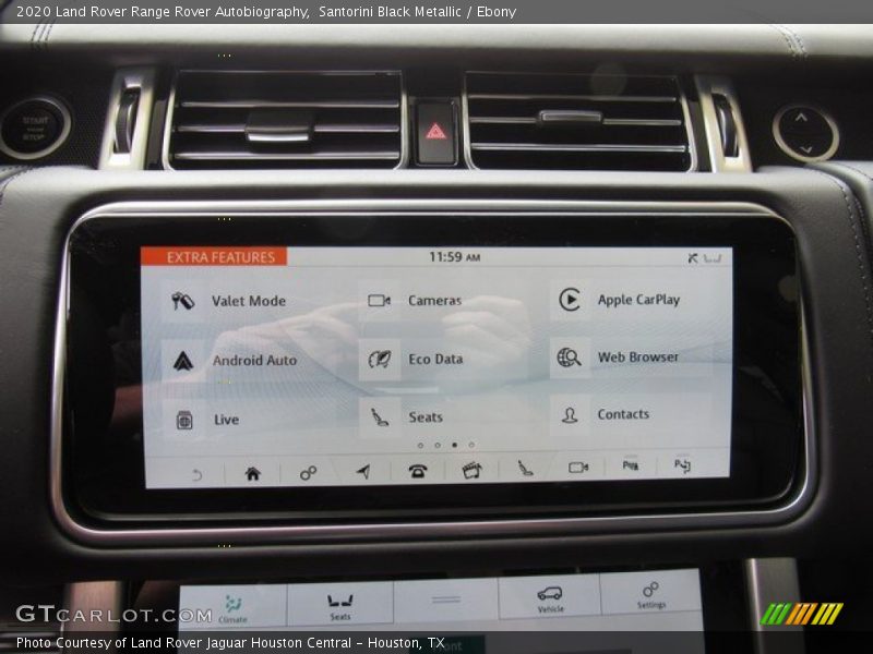 Controls of 2020 Range Rover Autobiography