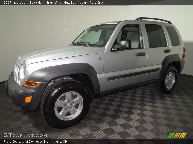 Bright Silver Metallic / Medium Slate Gray 2007 Jeep Liberty Sport 4x4