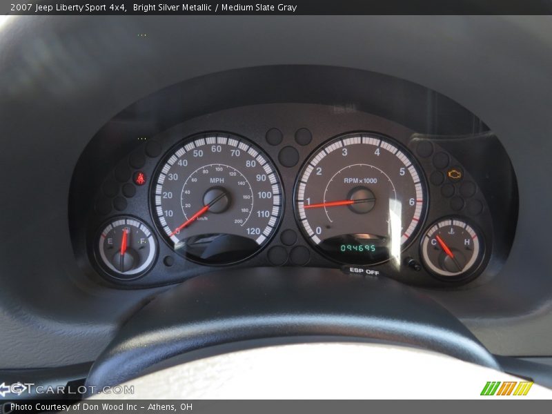 Bright Silver Metallic / Medium Slate Gray 2007 Jeep Liberty Sport 4x4