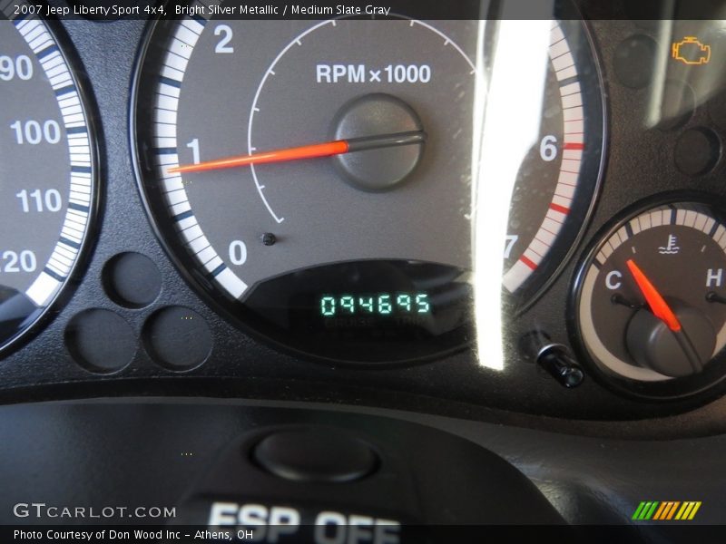 Bright Silver Metallic / Medium Slate Gray 2007 Jeep Liberty Sport 4x4