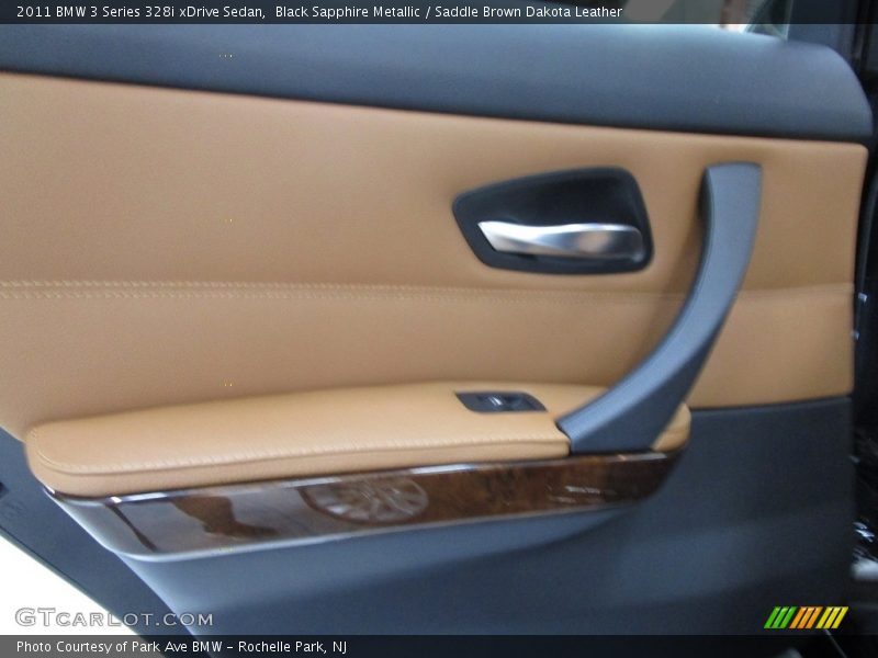 Black Sapphire Metallic / Saddle Brown Dakota Leather 2011 BMW 3 Series 328i xDrive Sedan