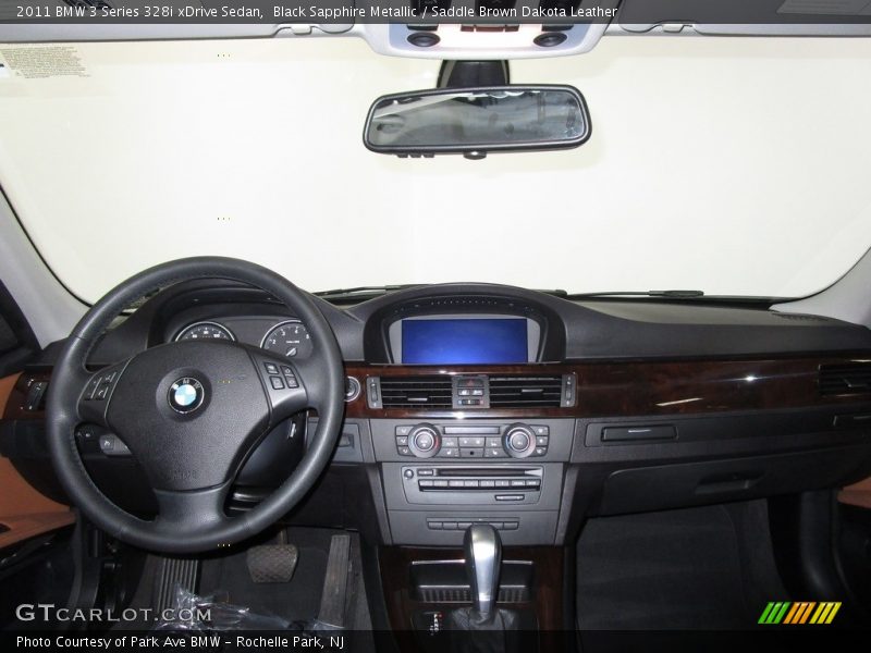 Black Sapphire Metallic / Saddle Brown Dakota Leather 2011 BMW 3 Series 328i xDrive Sedan