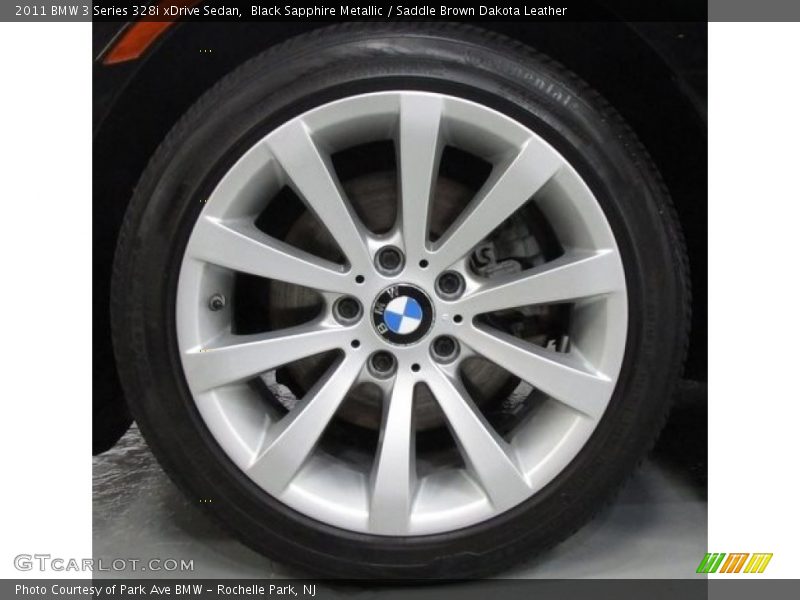 Black Sapphire Metallic / Saddle Brown Dakota Leather 2011 BMW 3 Series 328i xDrive Sedan