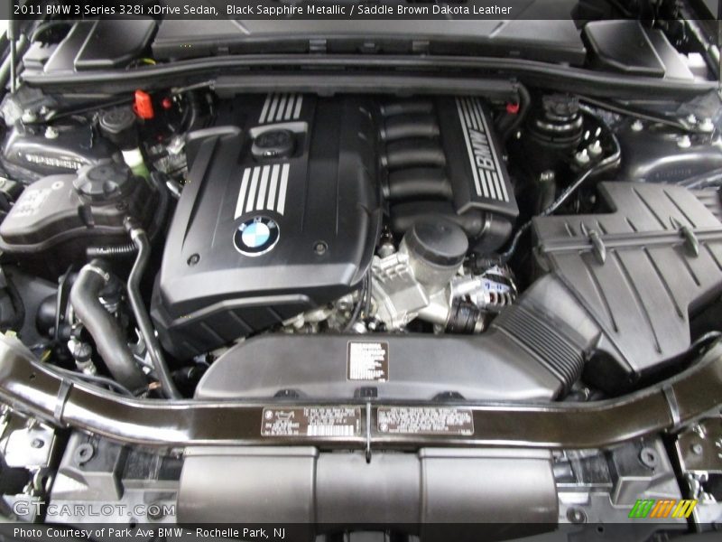 Black Sapphire Metallic / Saddle Brown Dakota Leather 2011 BMW 3 Series 328i xDrive Sedan