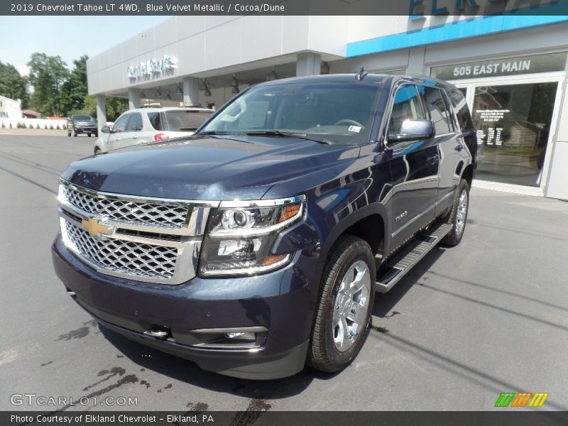 Blue Velvet Metallic / Cocoa/Dune 2019 Chevrolet Tahoe LT 4WD