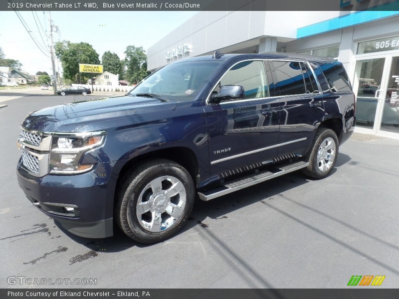Blue Velvet Metallic / Cocoa/Dune 2019 Chevrolet Tahoe LT 4WD