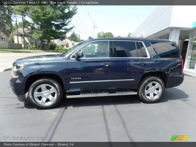 Blue Velvet Metallic / Cocoa/Dune 2019 Chevrolet Tahoe LT 4WD
