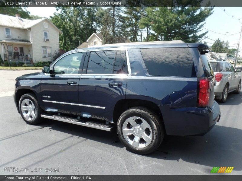 Blue Velvet Metallic / Cocoa/Dune 2019 Chevrolet Tahoe LT 4WD