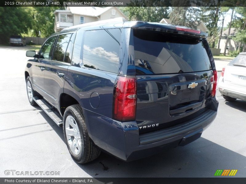 Blue Velvet Metallic / Cocoa/Dune 2019 Chevrolet Tahoe LT 4WD