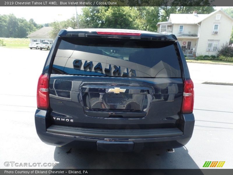 Blue Velvet Metallic / Cocoa/Dune 2019 Chevrolet Tahoe LT 4WD