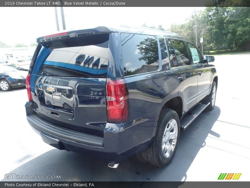 Blue Velvet Metallic / Cocoa/Dune 2019 Chevrolet Tahoe LT 4WD