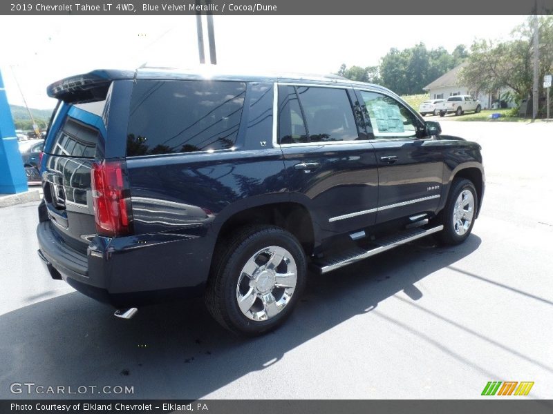 Blue Velvet Metallic / Cocoa/Dune 2019 Chevrolet Tahoe LT 4WD
