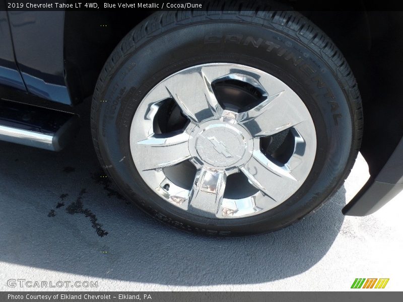 Blue Velvet Metallic / Cocoa/Dune 2019 Chevrolet Tahoe LT 4WD