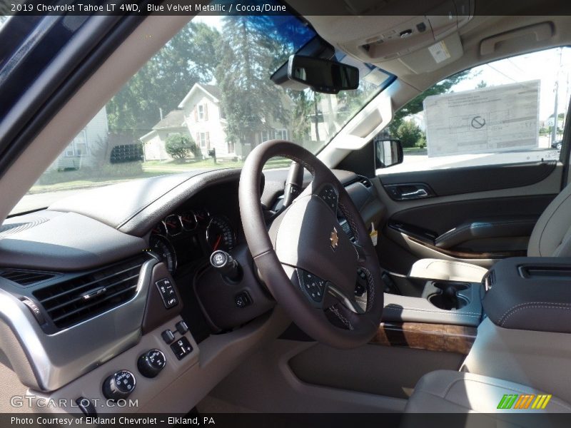 Blue Velvet Metallic / Cocoa/Dune 2019 Chevrolet Tahoe LT 4WD