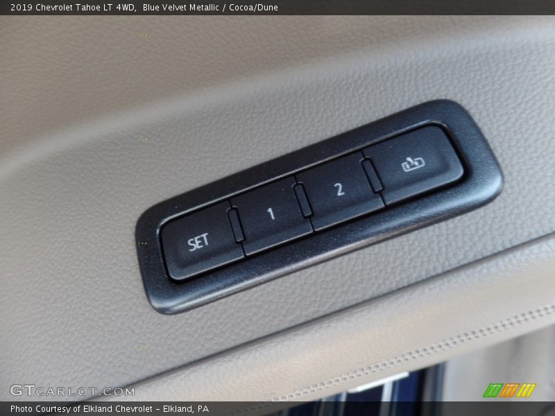 Blue Velvet Metallic / Cocoa/Dune 2019 Chevrolet Tahoe LT 4WD