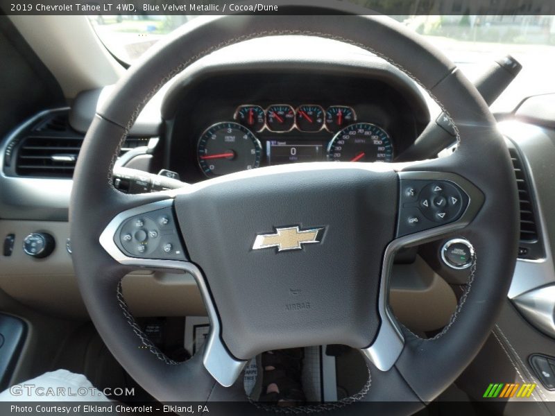 Blue Velvet Metallic / Cocoa/Dune 2019 Chevrolet Tahoe LT 4WD