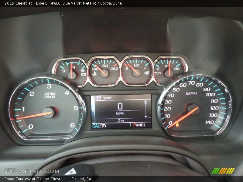 Blue Velvet Metallic / Cocoa/Dune 2019 Chevrolet Tahoe LT 4WD
