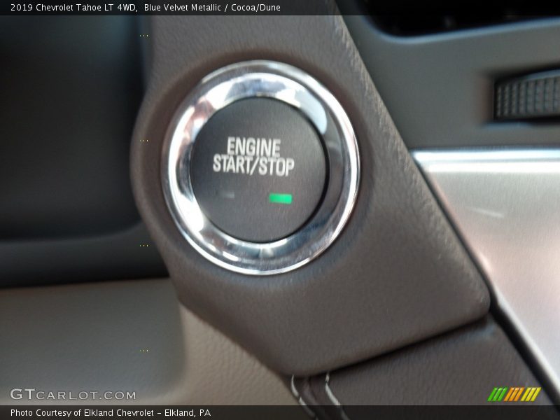 Blue Velvet Metallic / Cocoa/Dune 2019 Chevrolet Tahoe LT 4WD