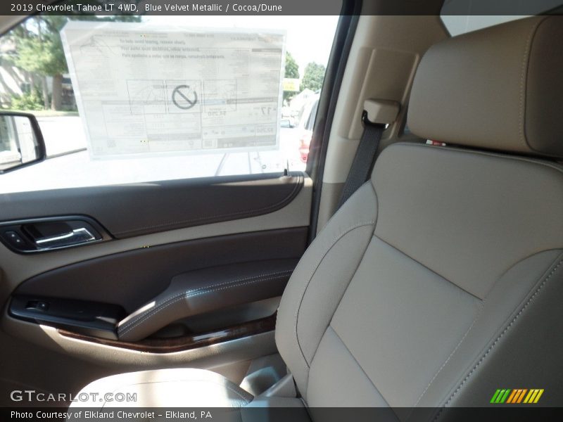 Blue Velvet Metallic / Cocoa/Dune 2019 Chevrolet Tahoe LT 4WD