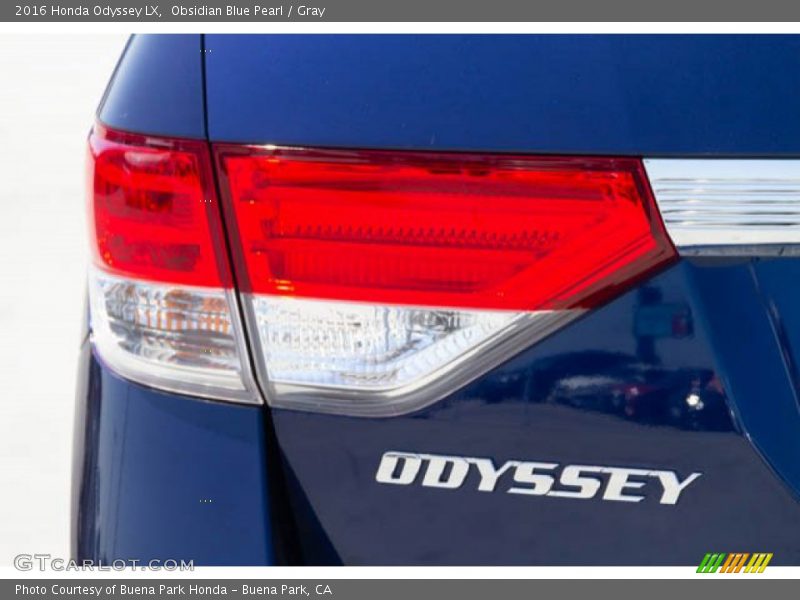 Obsidian Blue Pearl / Gray 2016 Honda Odyssey LX
