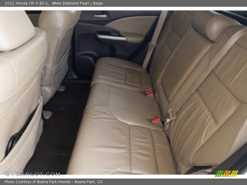 White Diamond Pearl / Beige 2012 Honda CR-V EX-L