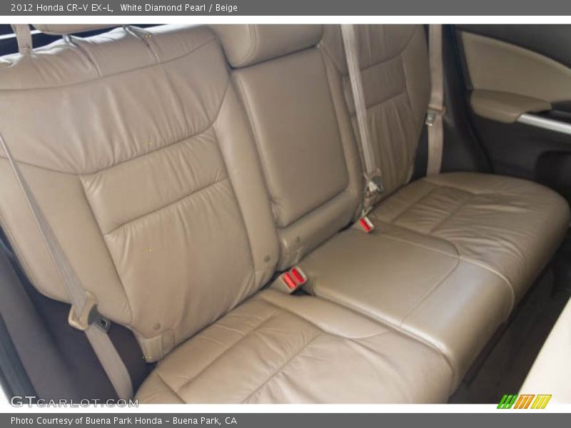 White Diamond Pearl / Beige 2012 Honda CR-V EX-L