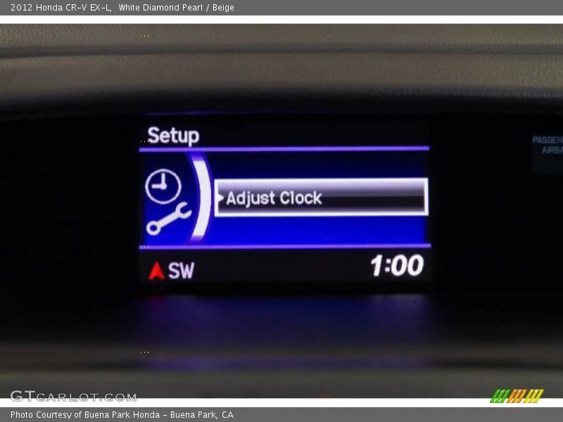 White Diamond Pearl / Beige 2012 Honda CR-V EX-L