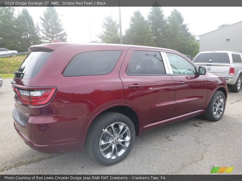Octane Red Pearl / Black 2019 Dodge Durango GT AWD