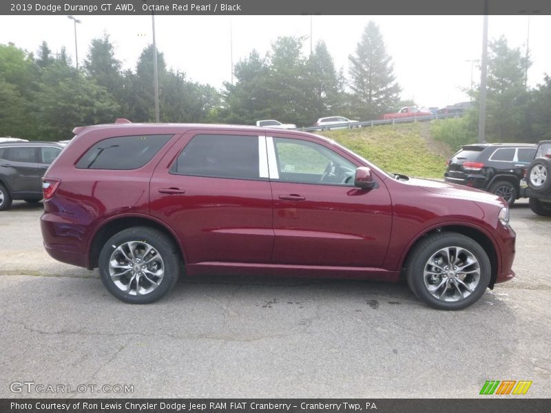 Octane Red Pearl / Black 2019 Dodge Durango GT AWD