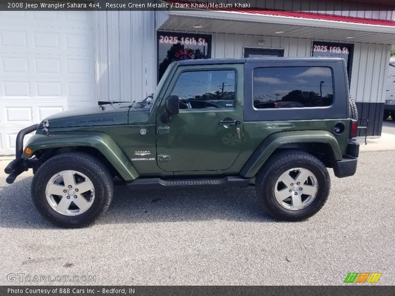 Rescue Green Metallic / Dark Khaki/Medium Khaki 2008 Jeep Wrangler Sahara 4x4