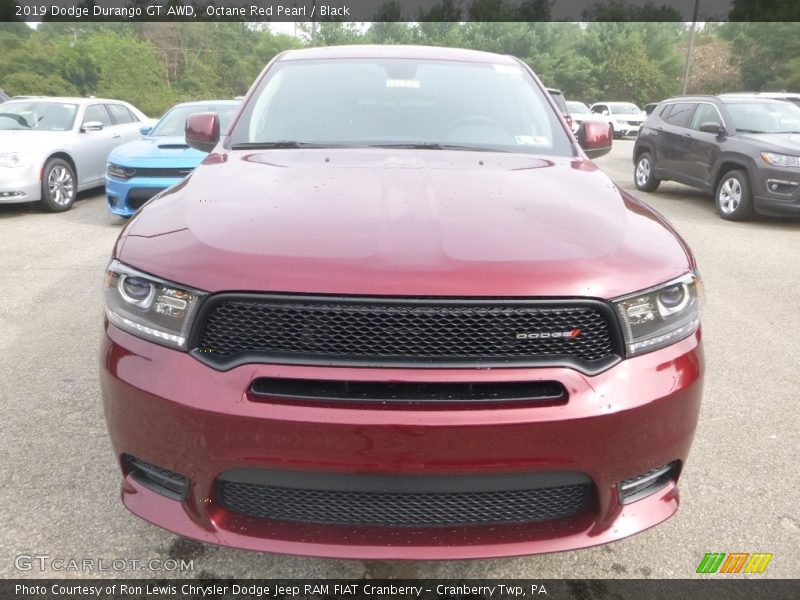 Octane Red Pearl / Black 2019 Dodge Durango GT AWD