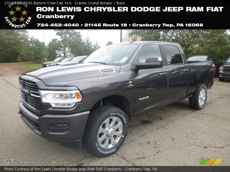 Granite Crystal Metallic / Black 2019 Ram 2500 Bighorn Crew Cab 4x4
