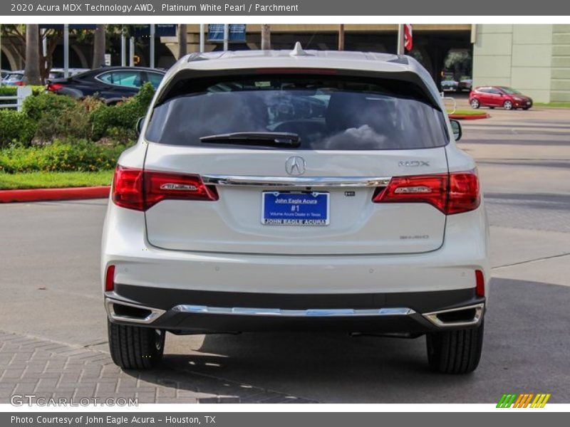 Platinum White Pearl / Parchment 2020 Acura MDX Technology AWD