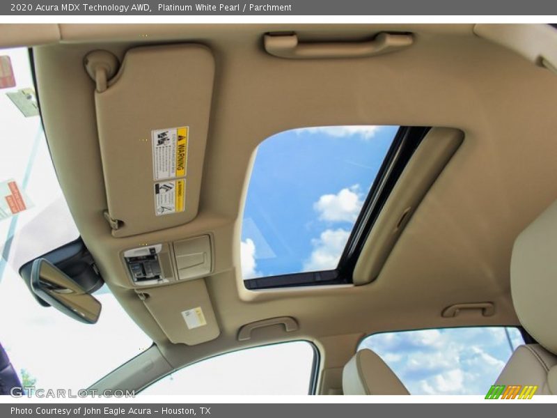 Sunroof of 2020 MDX Technology AWD