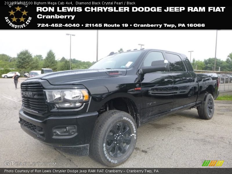 Diamond Black Crystal Pearl / Black 2019 Ram 2500 Bighorn Mega Cab 4x4