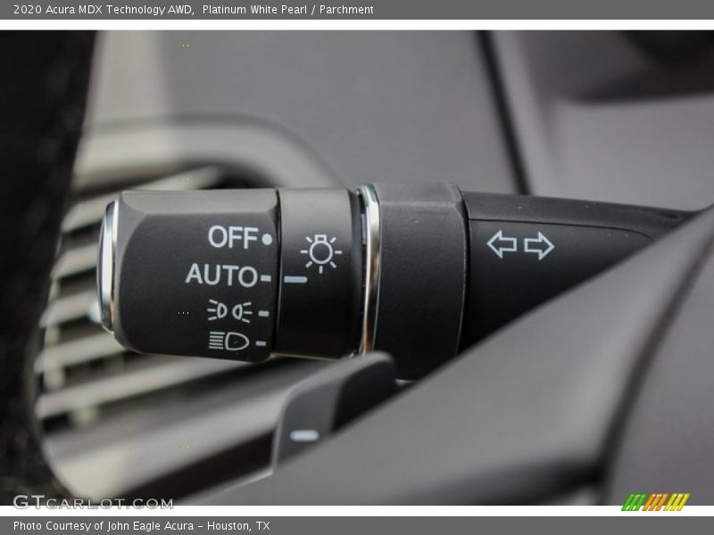 Controls of 2020 MDX Technology AWD