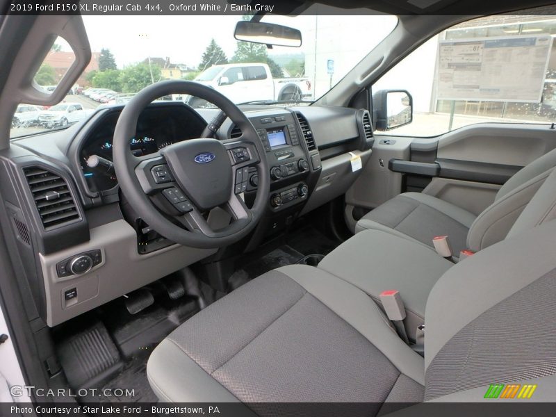  2019 F150 XL Regular Cab 4x4 Earth Gray Interior