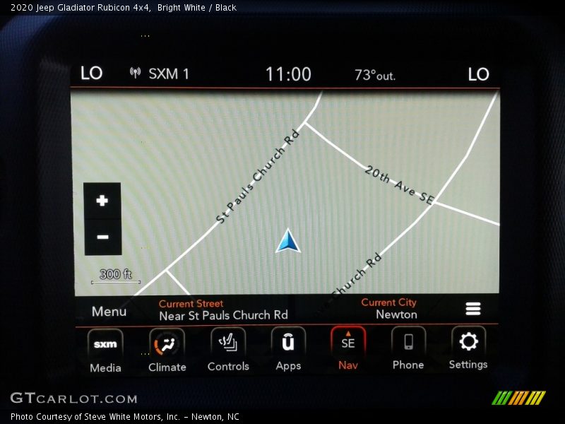 Navigation of 2020 Gladiator Rubicon 4x4
