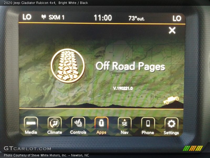 Controls of 2020 Gladiator Rubicon 4x4