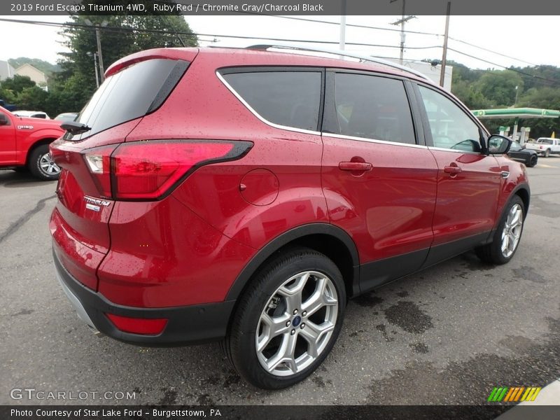 Ruby Red / Chromite Gray/Charcoal Black 2019 Ford Escape Titanium 4WD