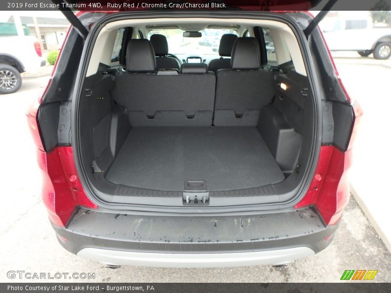 Ruby Red / Chromite Gray/Charcoal Black 2019 Ford Escape Titanium 4WD