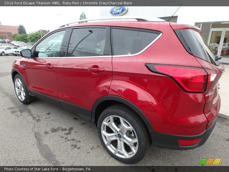 Ruby Red / Chromite Gray/Charcoal Black 2019 Ford Escape Titanium 4WD