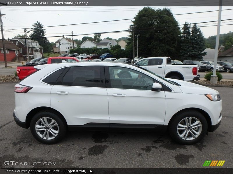 Oxford White / Ebony 2019 Ford Edge SEL AWD