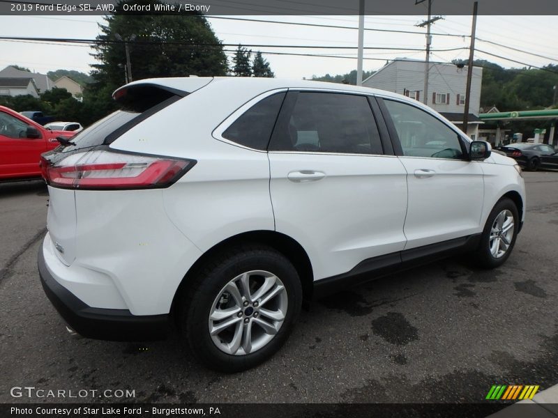 Oxford White / Ebony 2019 Ford Edge SEL AWD