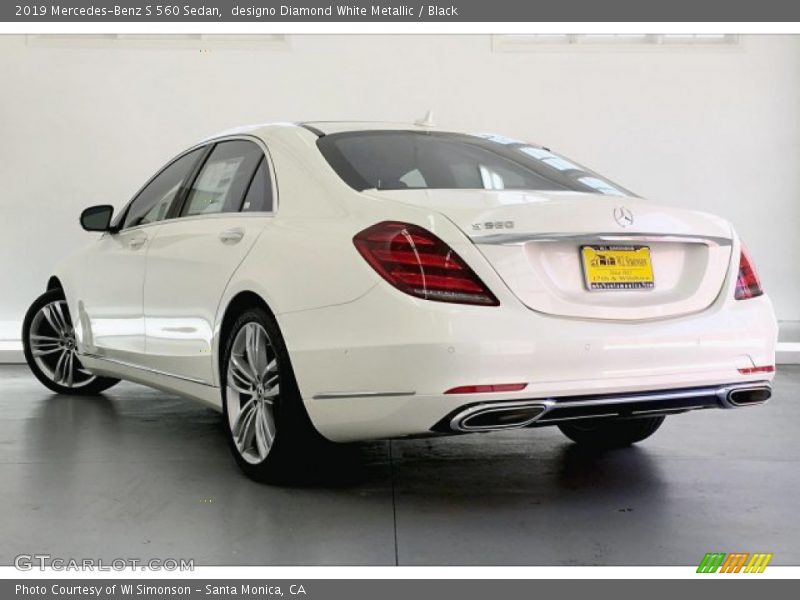 designo Diamond White Metallic / Black 2019 Mercedes-Benz S 560 Sedan